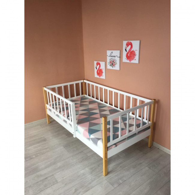 Кровать MALIKA GLORIA 160х80 белый-бук Кровать MALIKA GLORIA 160х80 белый-бук