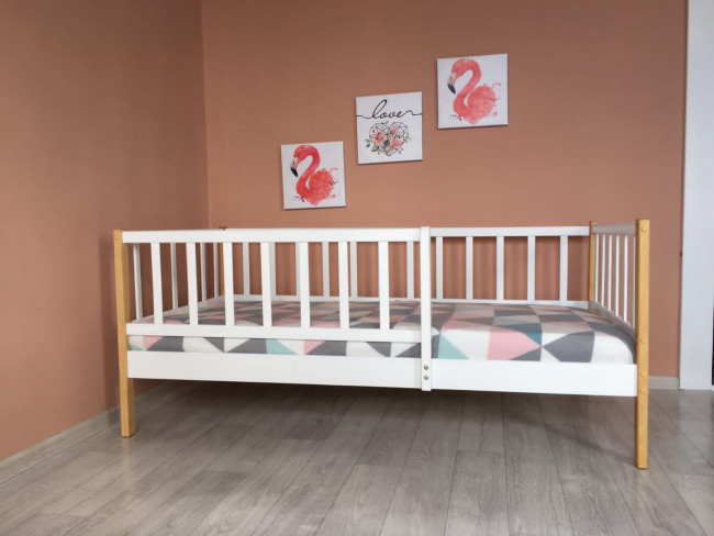 Кровать MALIKA GLORIA 160х80 белый-бук Кровать MALIKA GLORIA 160х80 белый-бук