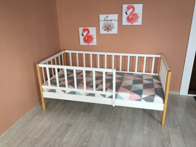 Кровать MALIKA GLORIA 160х80 белый-бук Кровать MALIKA GLORIA 160х80 белый-бук