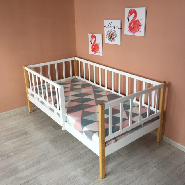 Кровать MALIKA GLORIA 160х80 белый-бук Кровать MALIKA GLORIA 160х80 белый-бук